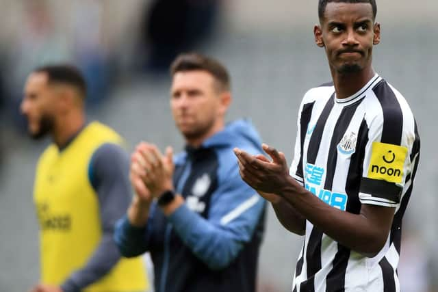 Newcastle United striker Alexander Isak. (Photo by LINDSEY PARNABY/AFP via Getty Images)