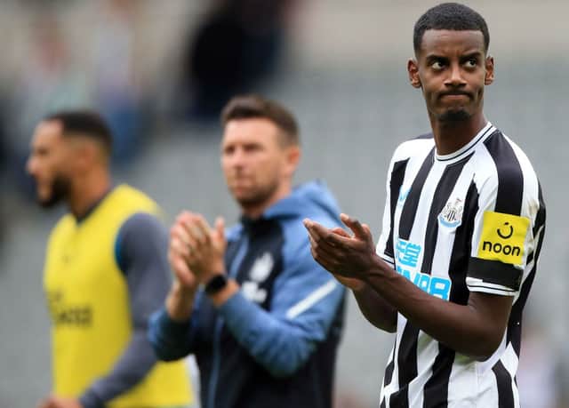 Newcastle United striker Alexander Isak. (Photo by LINDSEY PARNABY/AFP via Getty Images)