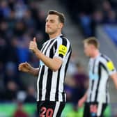 Newcastle United striker Chris Wood. (Photo by Marc Atkins/Getty Images)