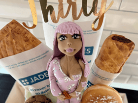 Jade Thirlwall’s Greggs themed birthday cake