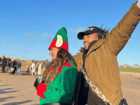 Jade and Jordan in South Shields