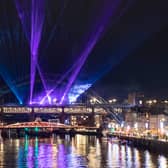 The laser show will take over the Quayside again to bring in 2023