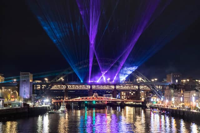 The laser show will take over the Quayside again to bring in 2023