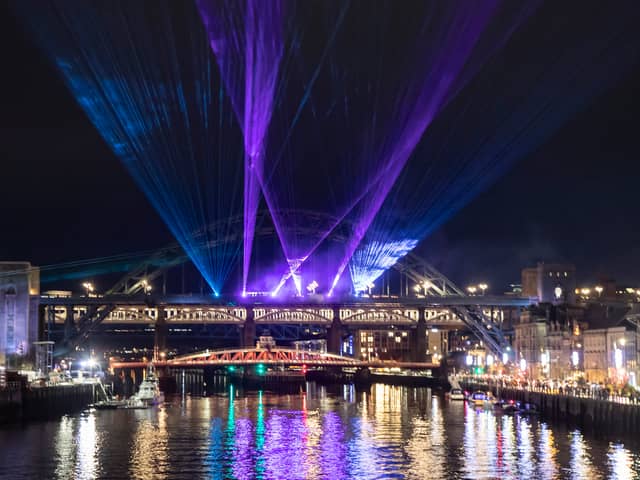 The laser show will take over the Quayside again to bring in 2023