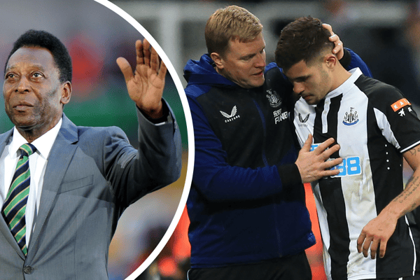 Eddie Howe and Bruno Guimaraes led tributes to Pele