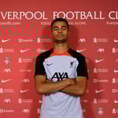 Liverpool’s latest signing Cody Gakpo.  (Photo by Andrew Powell/Liverpool FC via Getty Images)