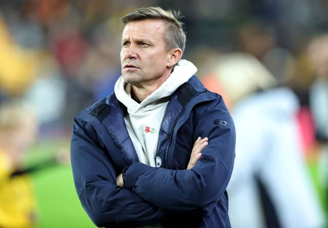Leeds United manager Jesse Marsch. (Photo by David Rogers/Getty Images)