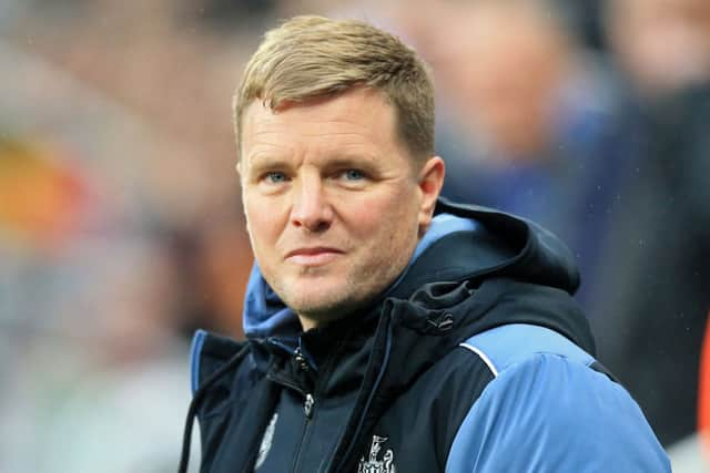 Newcastle United head coach Eddie Howe. (Photo by LINDSEY PARNABY/AFP via Getty Images)