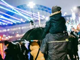 Laser Light City went down well with spectators in Newcastle