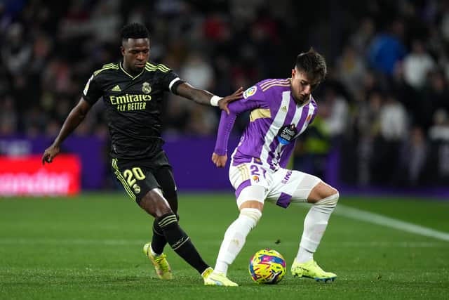 Ivan Fresneda was watched by Newcastle United during Real Valladolid’s home defeat against Real Madrid (Photo by Angel Martinez/Getty Images)