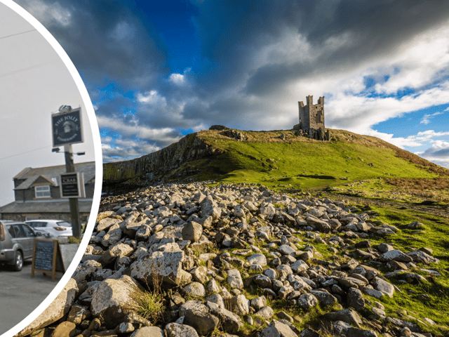 The Jolly Fisherman and Dunstanburgh Castle (Image: Google Streetview / Adobe Stock)