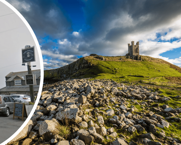 The Jolly Fisherman and Dunstanburgh Castle (Image: Google Streetview / Adobe Stock)