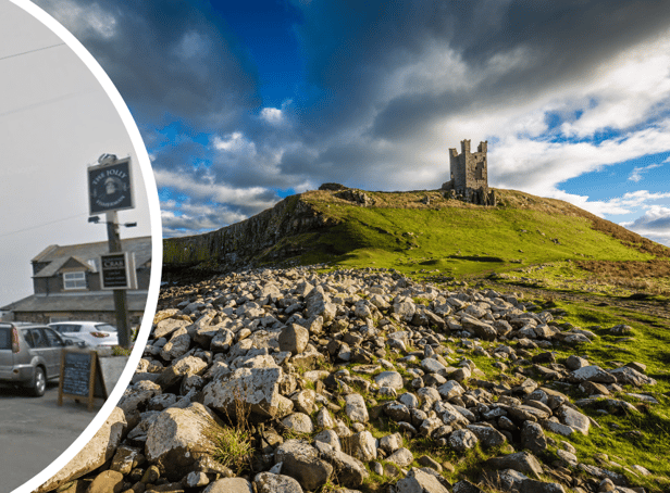 <p>The Jolly Fisherman and Dunstanburgh Castle (Image: Google Streetview / Adobe Stock)</p>