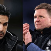 Arsenal boss Mikel Arteta (right) and Newcastle United head coach Eddie Howe (right). 