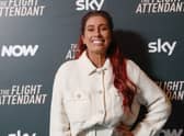Stacey Solomon attends The Flight Attendant First Class Lounge (Getty) 
