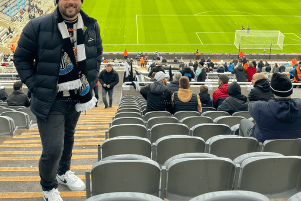 Clayton at St. James’ Park for the Leeds fixture