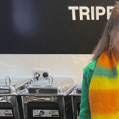 Charlotte Trippier in colourful outfit