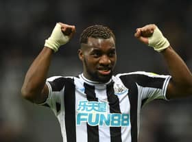 Newcastle United star Allan Saint-Maximin. (Photo by Stu Forster/Getty Images)