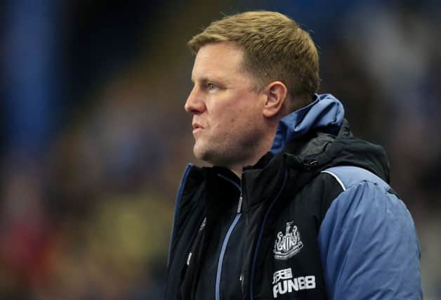 Newcastle United head coach Eddie Howe. (Photo by LINDSEY PARNABY/AFP via Getty Images)