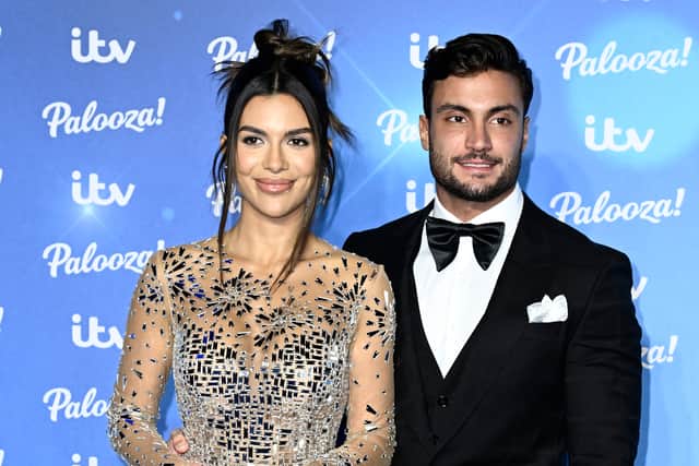 Ekin-Su Culculogiu and Davide Sanclimenti attend the ITV Palooza 2022 at The Royal Festival Hall on November 15, 2022 in London, England. (Photo by Gareth Cattermole/Getty Images)
