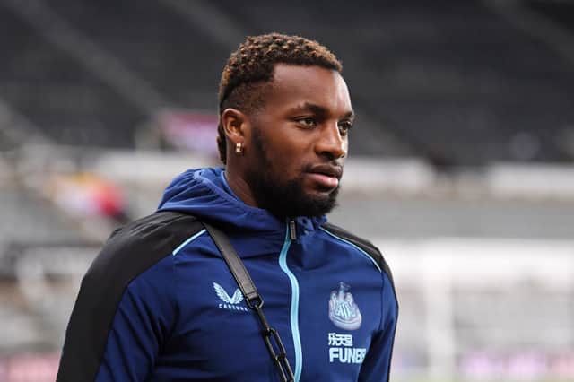 Newcastle United winger Allan Saint-Maximin. (Photo by Stu Forster/Getty Images)