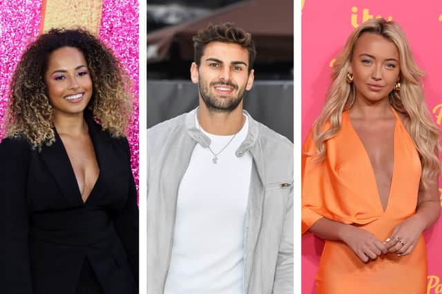 Love Island’s Amber Gill, Adam Collard and Harley Brash all hail from Newcastle. (Photo Credit: Getty Images)