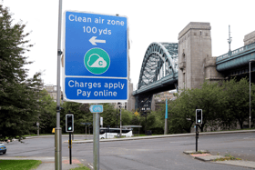 Cean Air Zone signs have been appearing across Newcastle and Gateshead