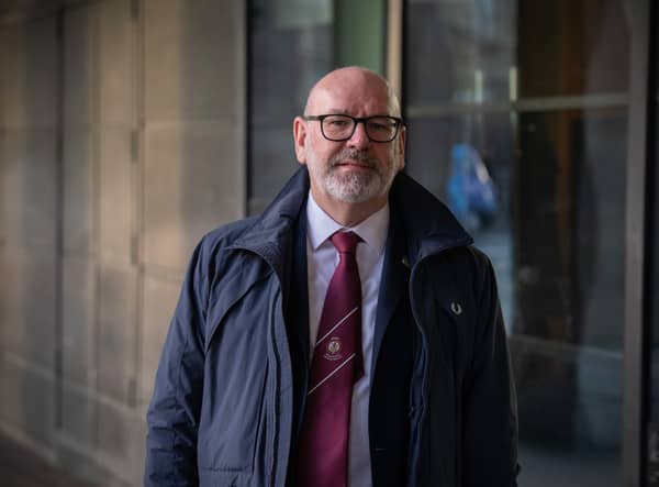 Mick Whelan, the General Secretary of the Associated Society of Locomotive Engineers and Firemen (ASLEF) arrives to attend a Commons Select Committee on rail strikes at Portcullis House.