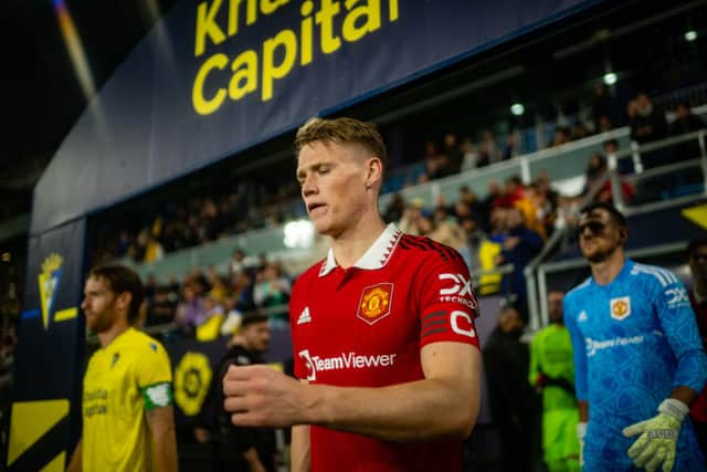 Manchester United midfielder Scott McTominay. (Photo by Ash Donelon/Manchester United via Getty Images)