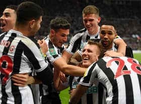 Newcastle United predicted starting XI against Fulham. (Photo by Stu Forster/Getty Images)
