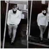 Officers have released these CCTV  images of a man they would like to trace.