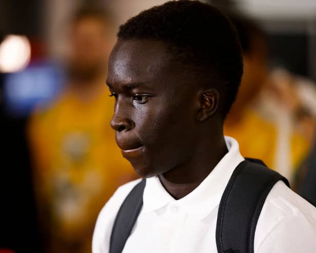 Newcastle United forward Garang Kuol.  (Photo by Mark Evans/Getty Images)