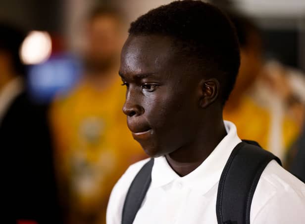 <p>Newcastle United forward Garang Kuol.  (Photo by Mark Evans/Getty Images)</p>
