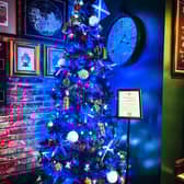 The Christmas tree at The Half Moon Inn in Northumberland
