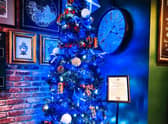 The Christmas tree at The Half Moon Inn in Northumberland
