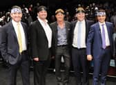 (L-R) Filmmakers Jon Hurwitz and Hayden Schlossberg actor Billy Zabka, filmmaker Josh Heald, and actor Ralph Macchio will be shutting the doors of the dojo as Cobra Kai comes to an end (Credit: Getty Images)