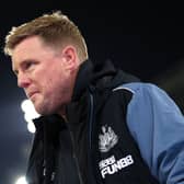 Eddie Howe, Manager of Newcastle United, looks on prior to the Premier League match between Crystal Palace and Newcastle United at Selhurst Park on January 21, 2023 in London, England. 