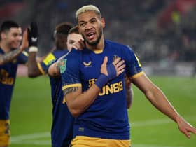Joelinton had the ball in the back of the net twice at St. Mary’s (Image: Getty Images)