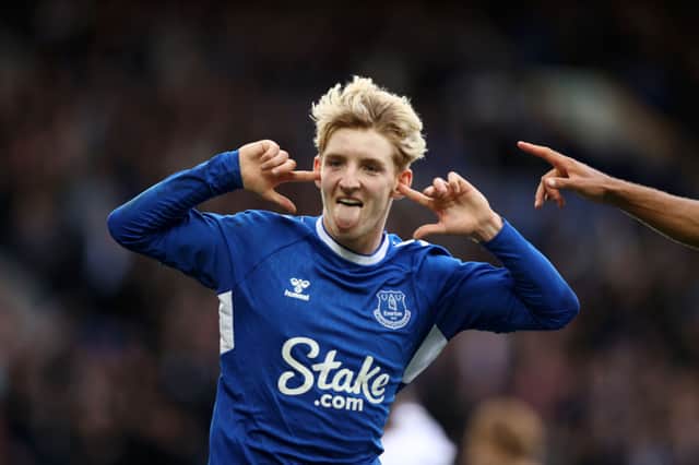 Newcastle United transfer target Anthony Gordon. (Photo by Naomi Baker/Getty Images)