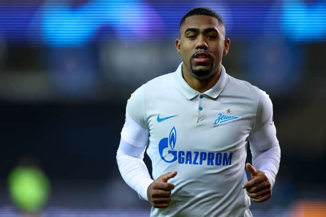 Zenit St. Petersburg’s Brazilian forward Malcom. (Photo by KENZO TRIBOUILLARD/AFP via Getty Images)