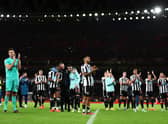 LONDON, ENGLAND - JANUARY 03: Callum Wilson of Newcastle United applauds the fans after the draw during the Premier League match between Arsenal FC and Newcastle United at Emirates Stadium on January 03, 2023 in London, England. (Photo by Julian Finney/Getty Images)