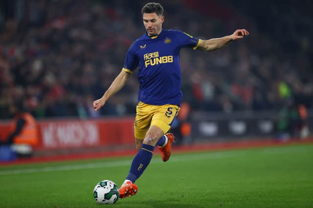 Newcastle United defender Fabian Schar. (Photo by Michael Steele/Getty Images)