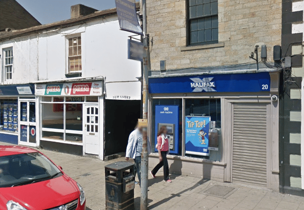 Forensics were working on the ground outside Halifax in Priestpopple on Saturday morning (Image: Google Streetview)