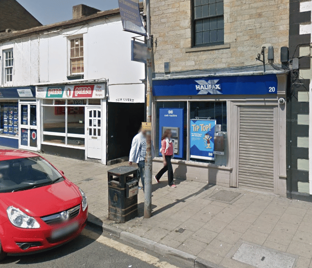 Forensics were working on the ground outside Halifax in Priestpopple on Saturday morning (Image: Google Streetview)