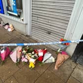A floral tribute to a ‘life taken too soon’ on Priestpopple, Hexham