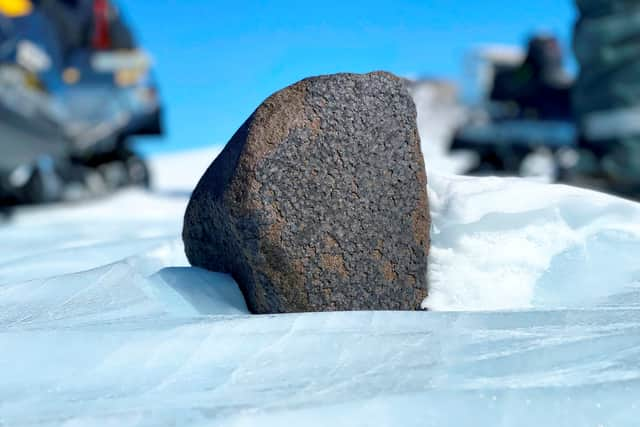 The meteorite contains the oldest materials in the solar system.