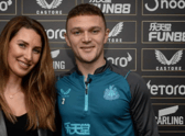 Charlotte and Kieran Trippier
