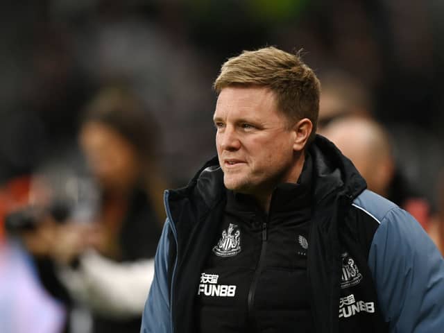 Newcastle United head coach Eddie Howe.  (Photo by Gareth Copley/Getty Images)