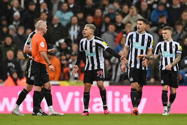 Newcastle United midfielder Bruno Guimaraes. Photo by Gareth Copley/Getty Images)