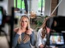 Charlotte Crosby filming for Charlotte in Sunderland
